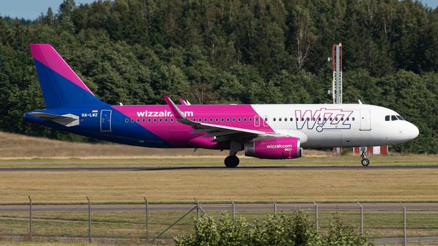 HA-LWZ:Airbus A320-200:Wizz Air